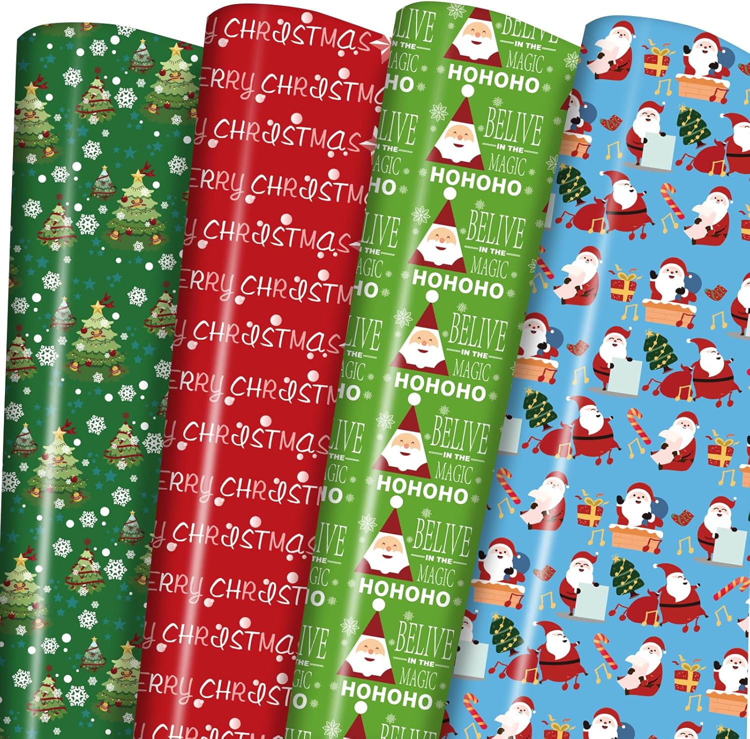 PlandRichW Christmas Wrapping Paper, Special Wrapping Paper 12 Sheets Folded for...