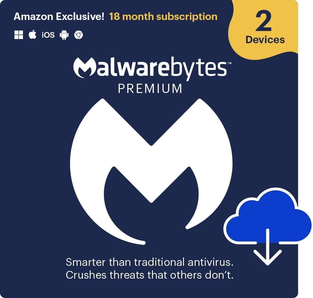 Malwarebytes, Amazon Exclusive Malware Protection, Special 18 Months Subscriptio...