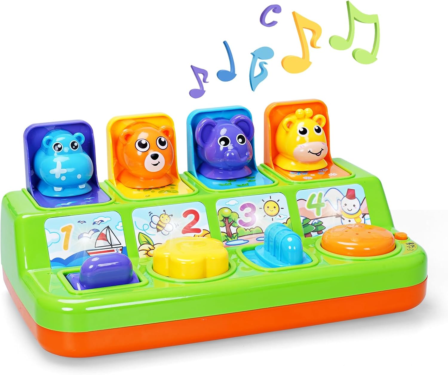 FS Toddler Pop Up Toy, Special Music and Light Toy for 6 9 12 18 Month Old Babie...