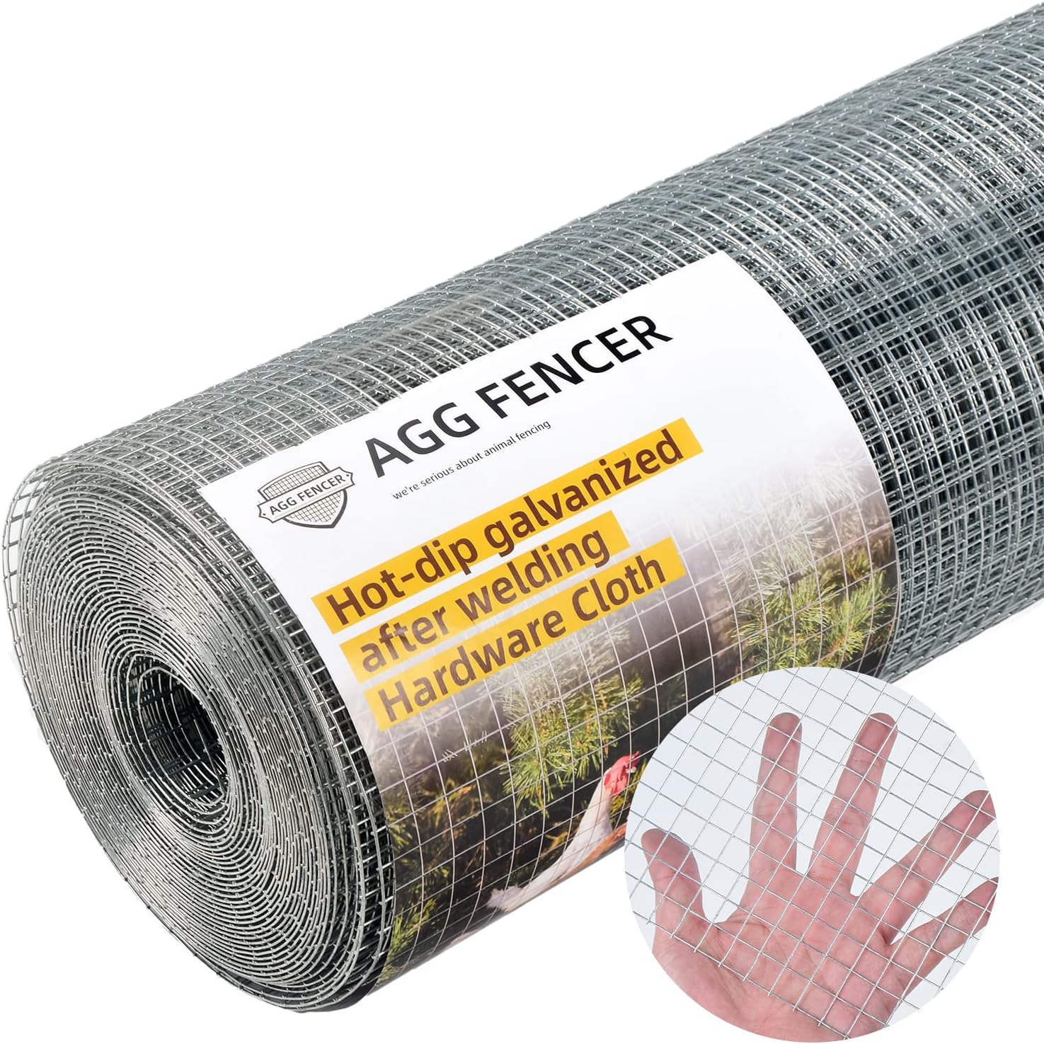 48in x 50ft Hardware Cloth 1/2 inch 19Ga Hot Dipped Galvanized After Welding, Ch...