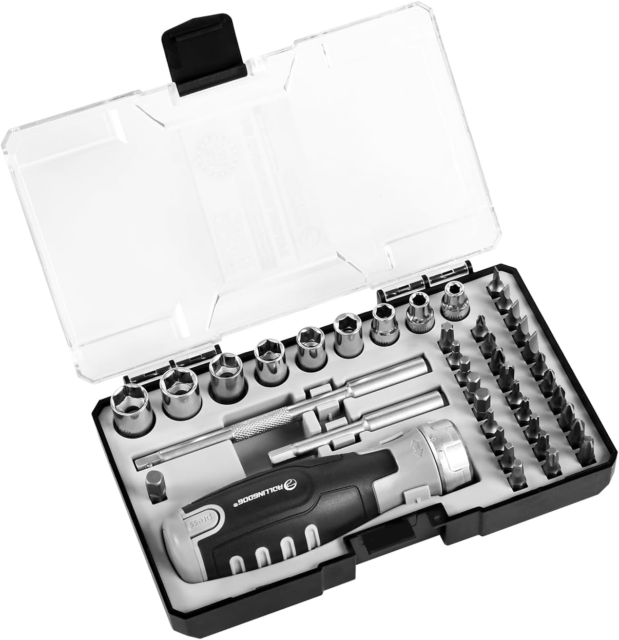 ROLLINGDOG Ratcheting Screwdriver Set - 42Pcs,Non Magnetic,Smooth Ratcheting Act...