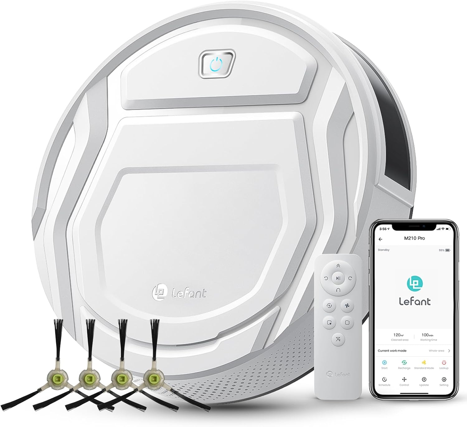 Lefant M210 Pro Robot Vacuum, Special Vacuum Cleaner with Remote Control, Advanc...