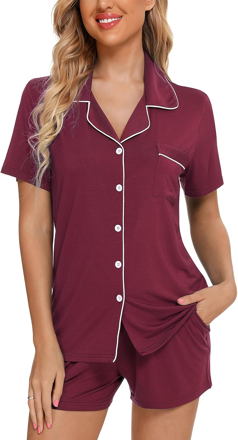 Pjmlifecoco Women Pajamas Set, Special Sleepwear with Soft Button Down, Innovati...
