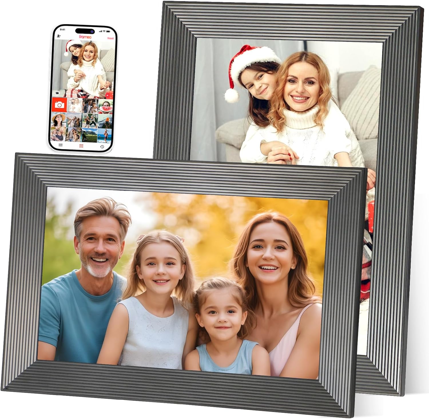 FRAMEO 10.1 Inch Smart WiFi Digital Photo Frame, Special Digital Picture Frame w...