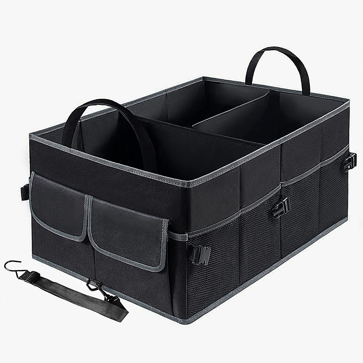 UYYE Auto Trunk Organizer, Special Car Organizer with Collapsible Durable Compar...