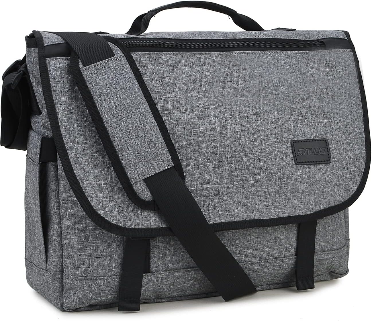 RAVUO Messenger Bag for Men, Water Resistant Lightweight Satchel 15.6 17 Inch La...