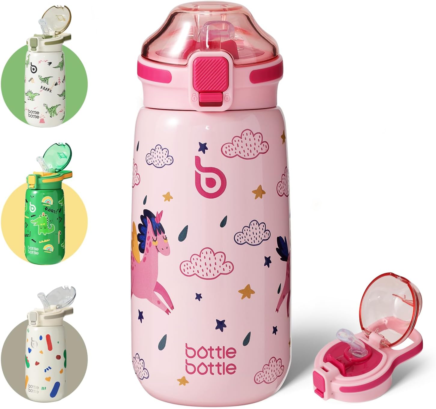 BOTTLE BOTTLE Kids Water Bottle, Special Stainless Steel Reusable Tumbler, Innov...