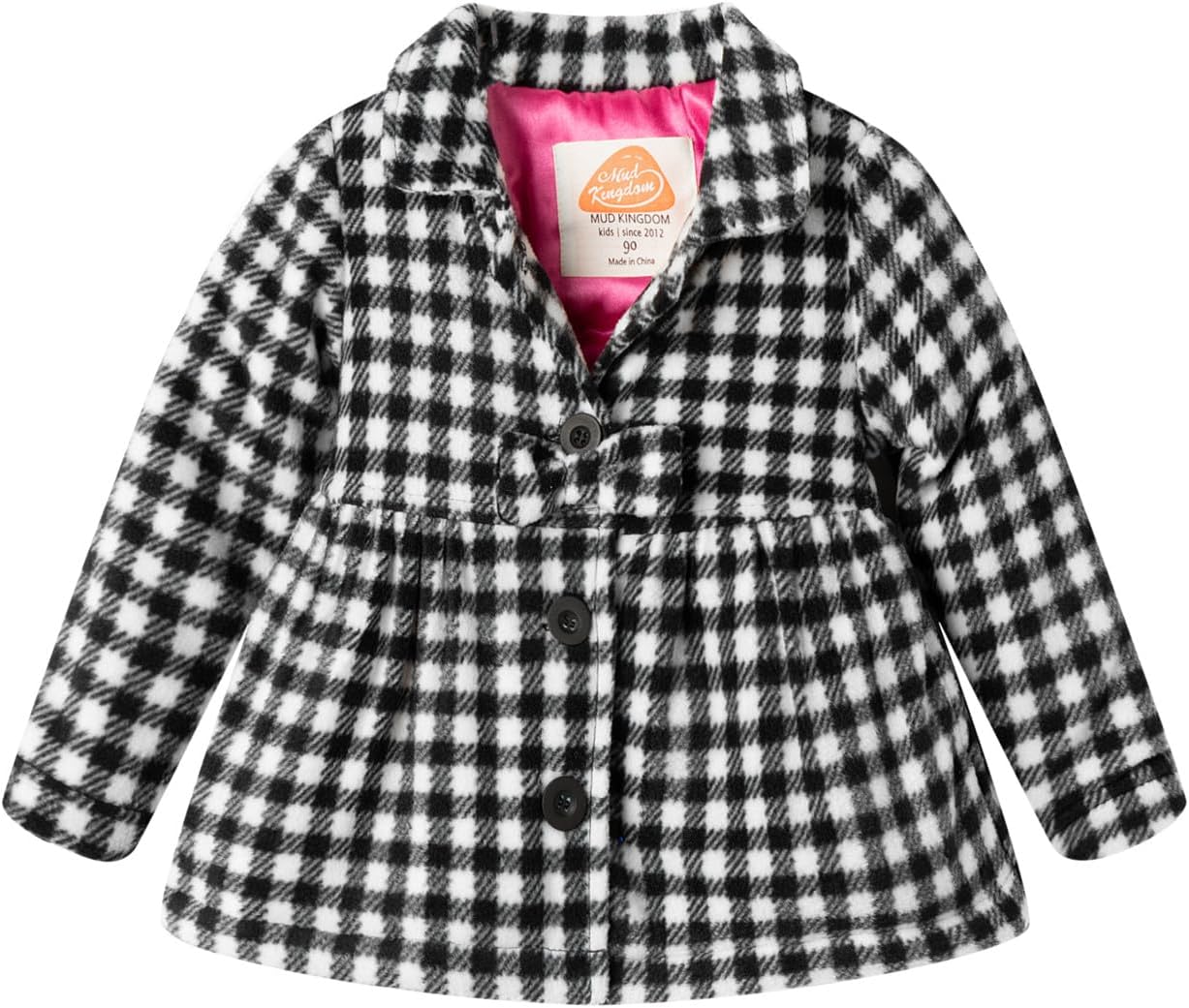 Unique Mud Kingdom Little Girl Fleece Jacket Coat, Special Jacket  for 5 Plaid,...
