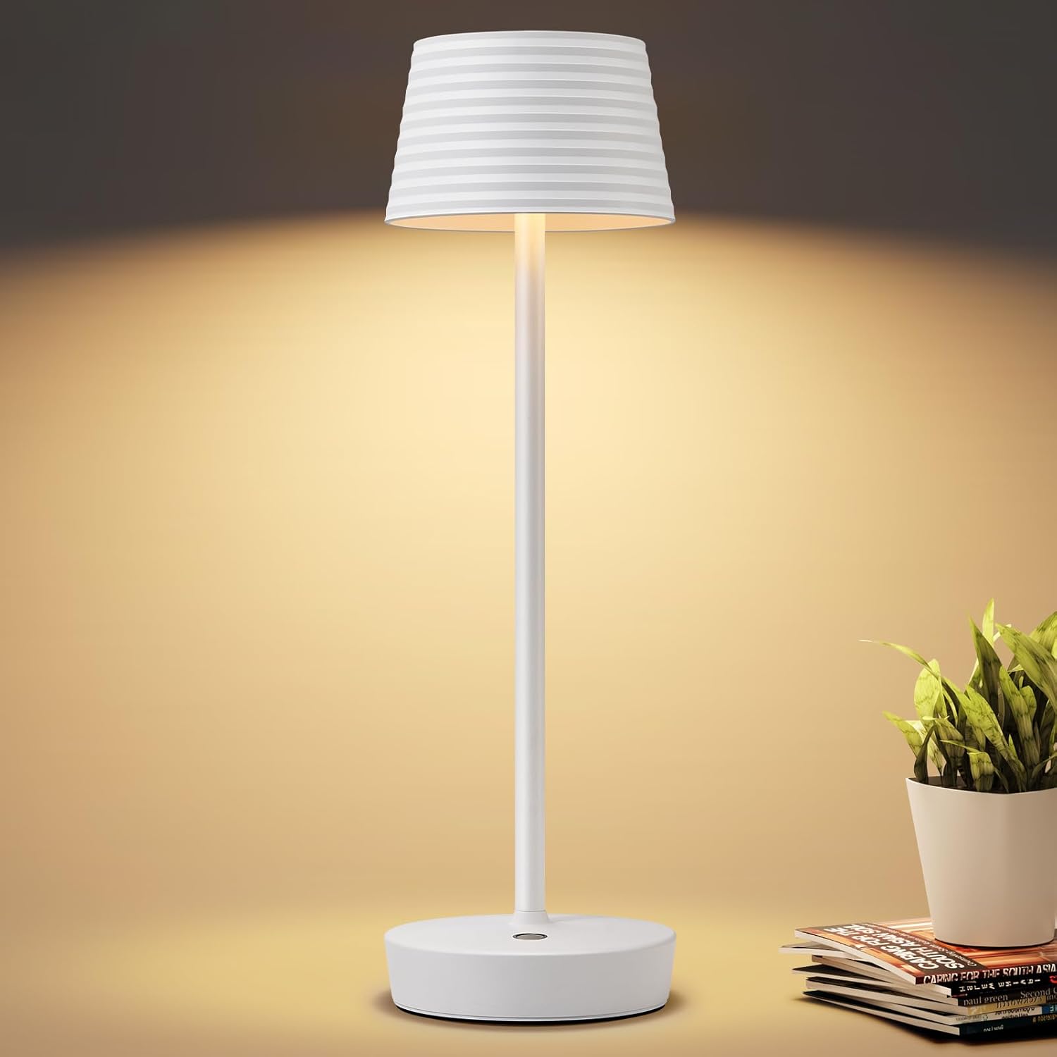 SAKRINGT Cordless Table Lamps Rechargeable, LED Outdoor Table Light,6000mAh Batt...