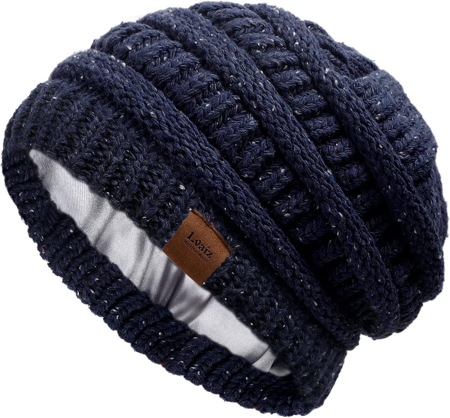 Winter Knitted Satin Lined Beanie, Special Beanie Hats for Women, Innovative Slo...