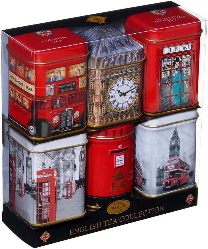 New English Teas London Sights Mini Tea Tin Gift w...
