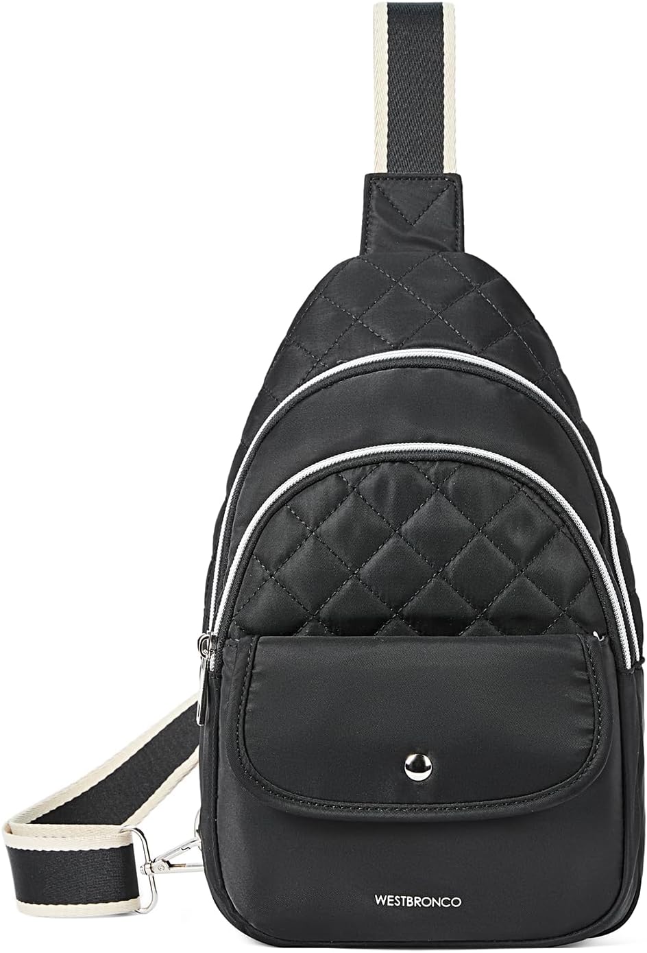 WESTBRONCO Crossbody Bags for Women Quilted Sling Daypacks Nylon Lightweight Lar...