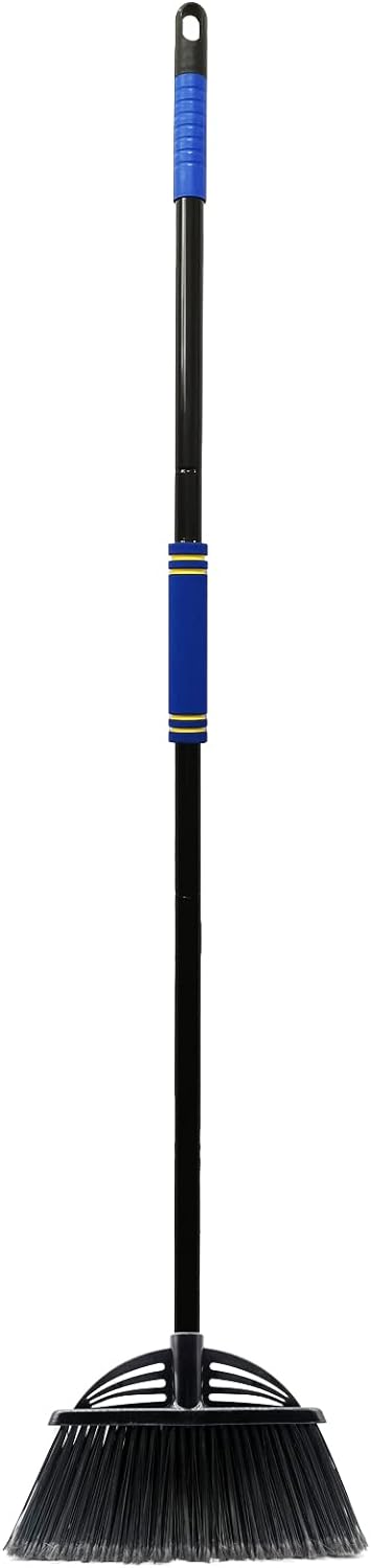 Four-Section Rod Long-Handled Broom, Special Heavy-Duty Broom, Innovative Angle...