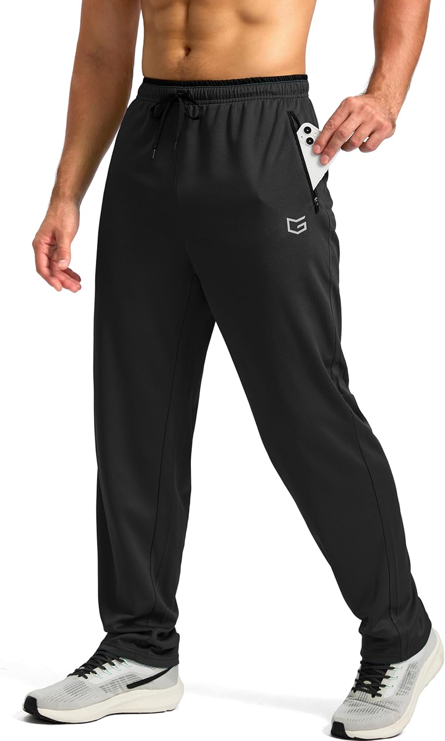 G Gradual Men's Sweatpants, Special Workout Pants with Zip Pockets, Lightweight...