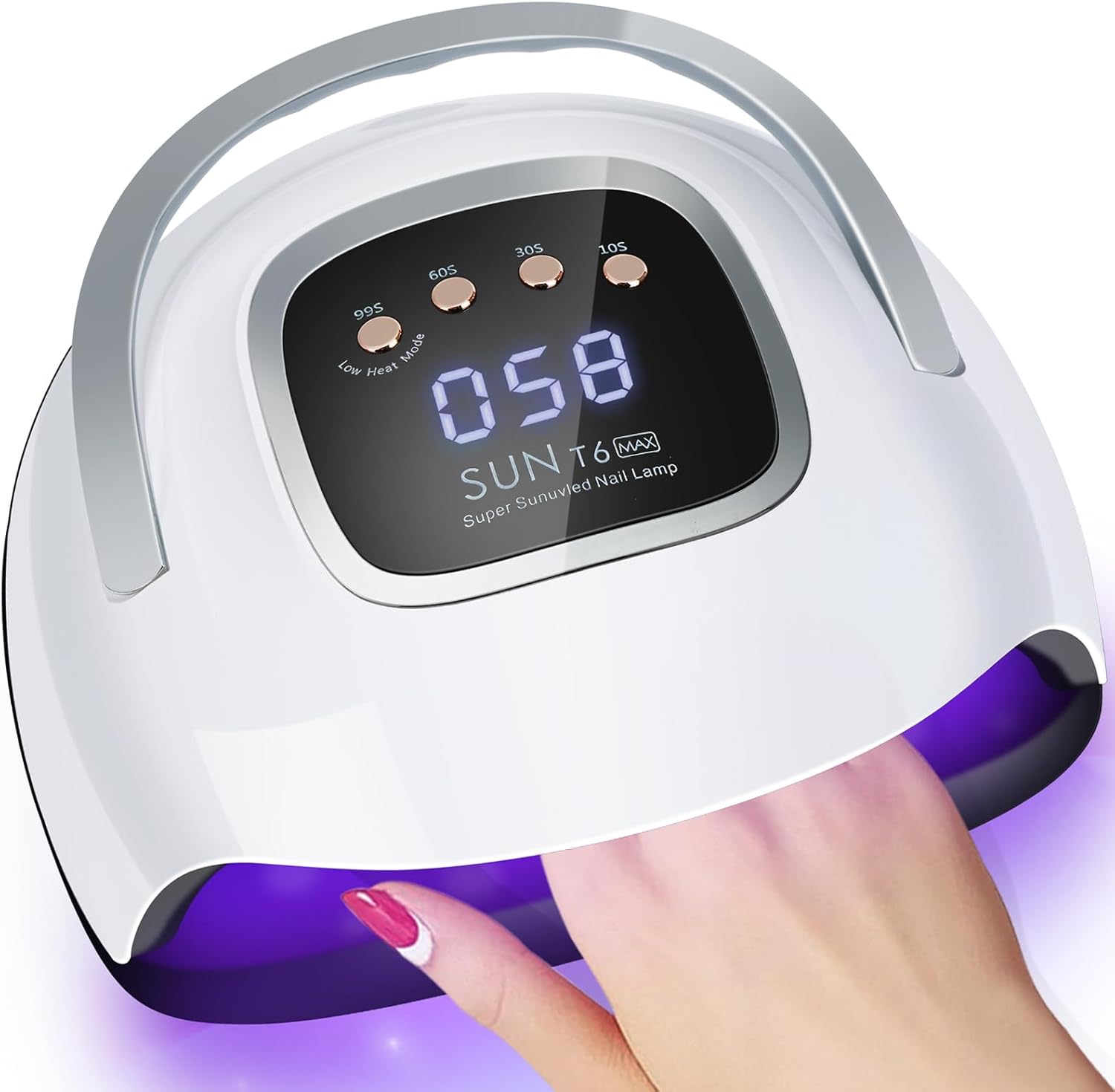 UV Nail Lamp, LKE Nail Dryer 220W Professional UV LED Nail Lamp with 4 Timers&Au...