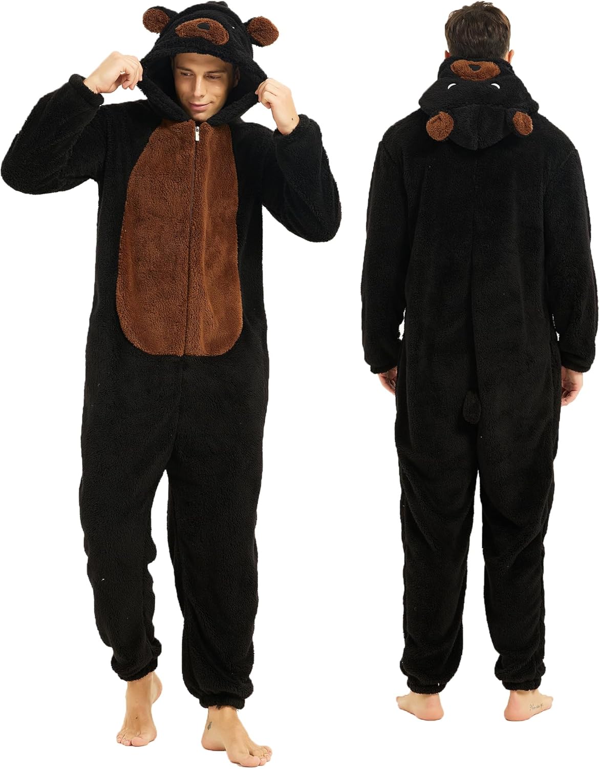 III HHONS Onesie Adult Costume Animal Pajamas Halloween Cosplay Sleepwear for Wo...