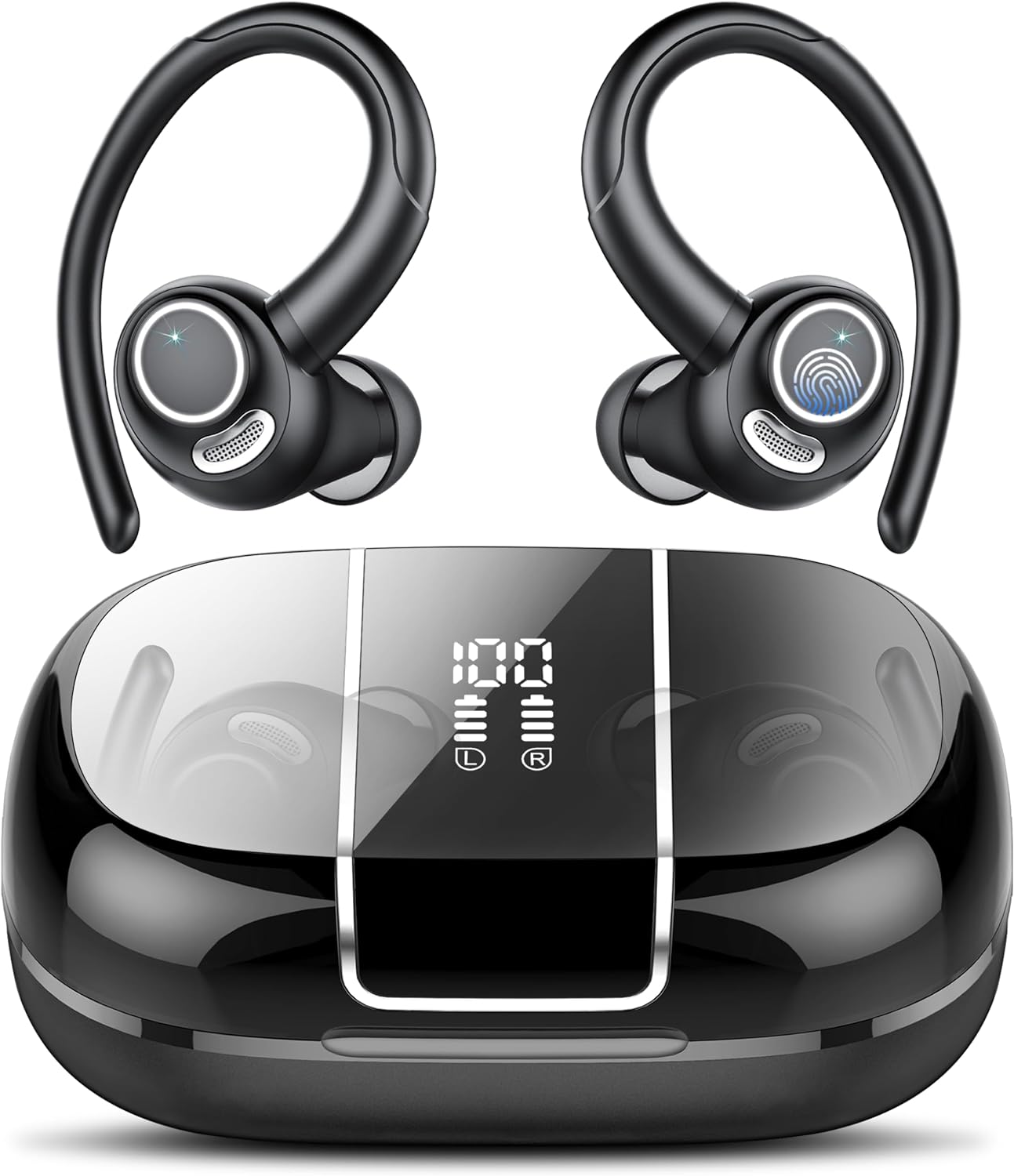 Csasan Wireless Earbuds, Bluetooth 5.3 Headphones with ENC Noise Canceling Mic,...