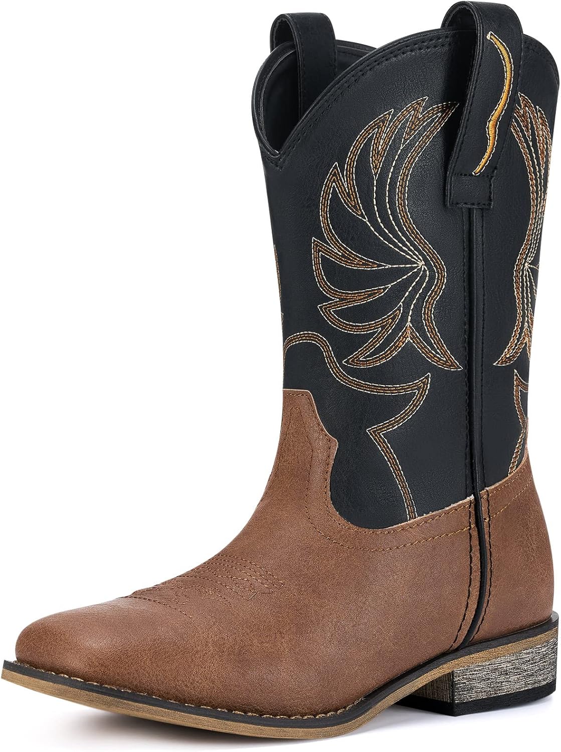 **Best Rollda Kids Cowboy Boots, Unique Western Cowgirl Boots for Boys Girls, Sp...