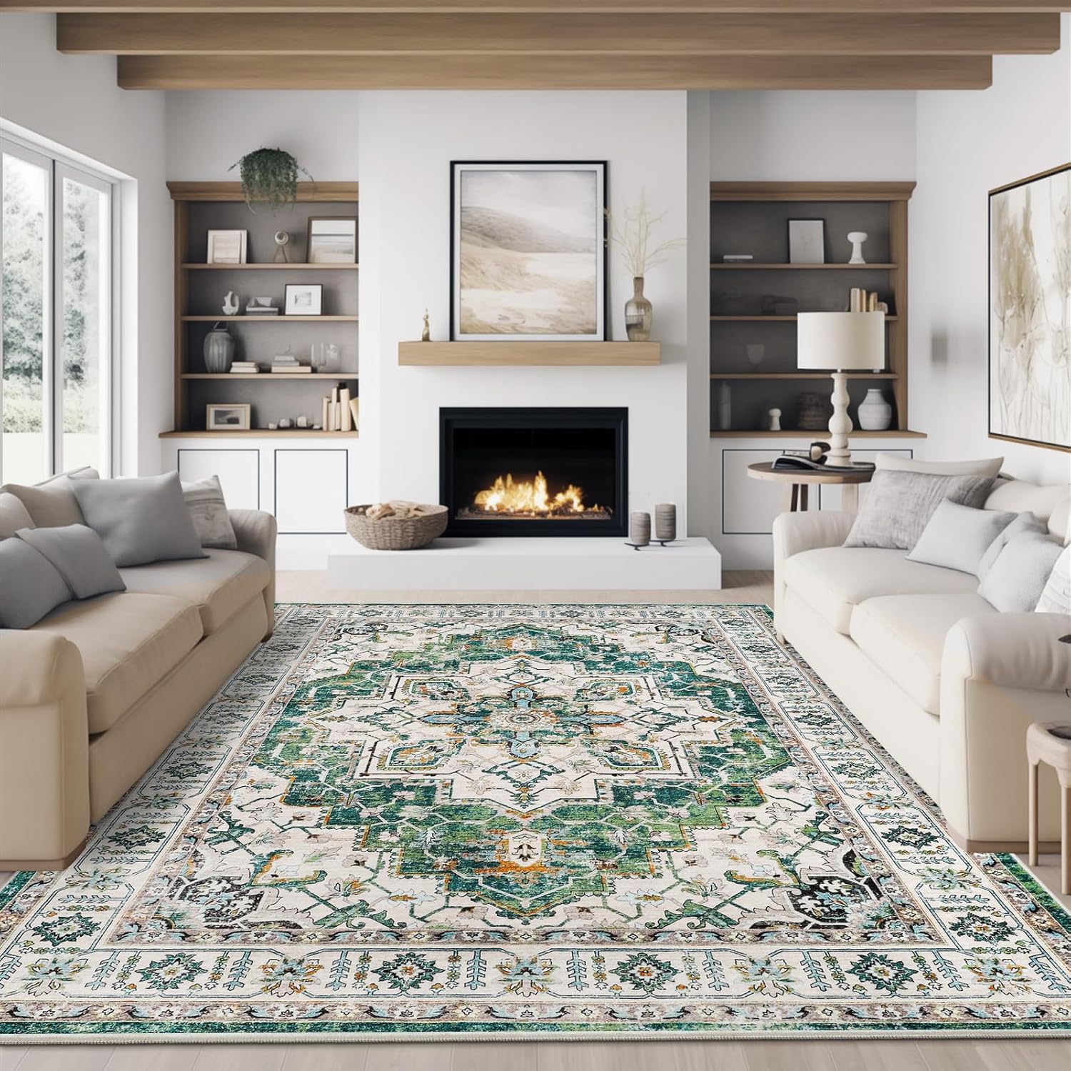 zesthome 9x12 Area Rugs, Innovative Stain Resistant Washable Rug, High-Quality U...