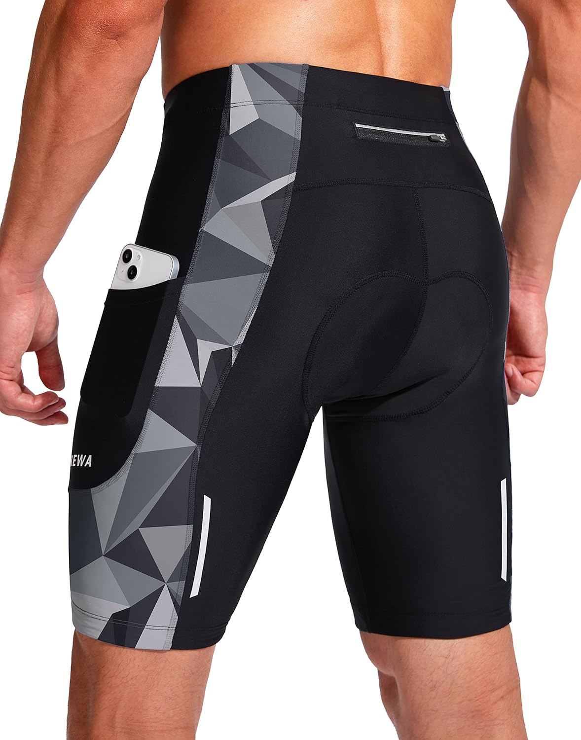 Bikewa Men's Bike Shorts 3D Padded Cycling Road Biking Mountain Riding Biker Bic...