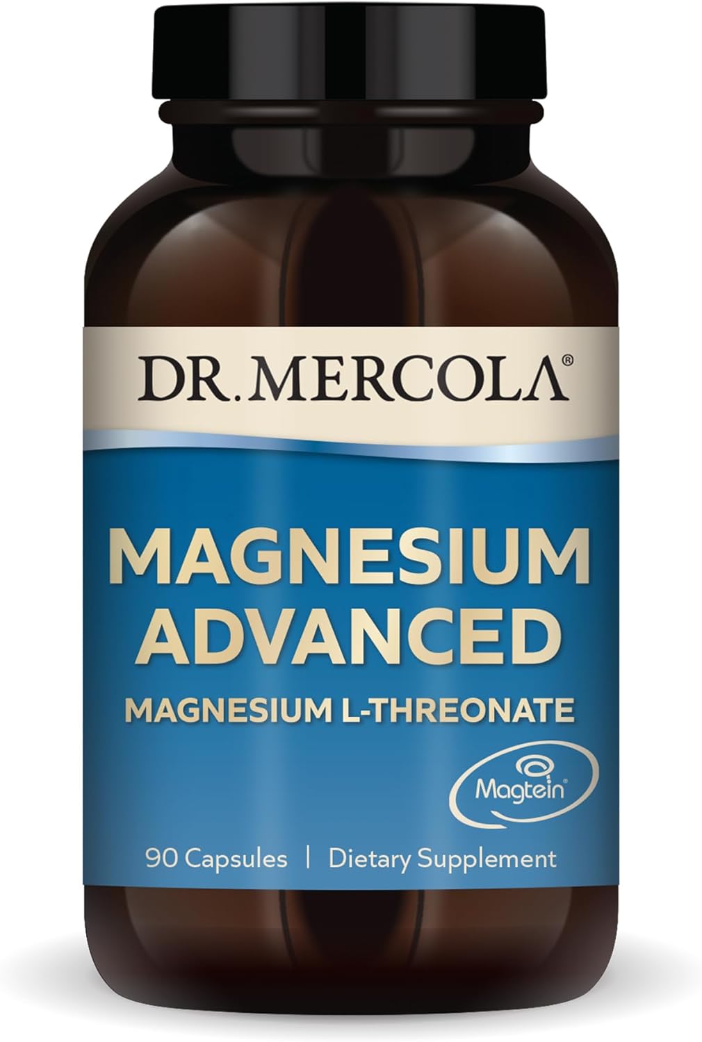 Dr. Mercola Magnesium Advanced, 30 Servings (90 Capsules), Dietary Supplement, M...