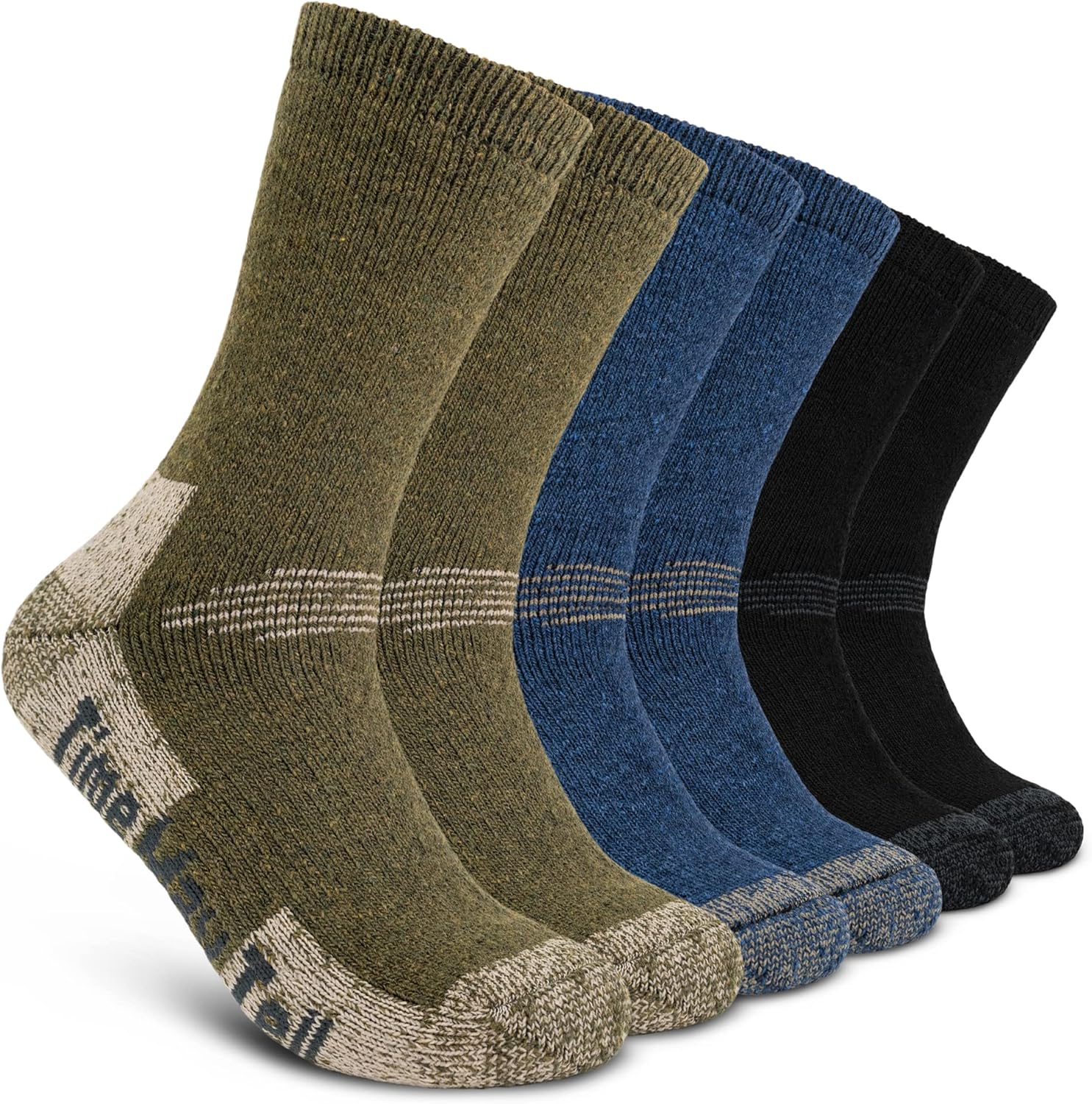 Time May Tell Mens Merino Wool Hiking Cushioning Socks For Outdoor Wool-Socks-Fo...