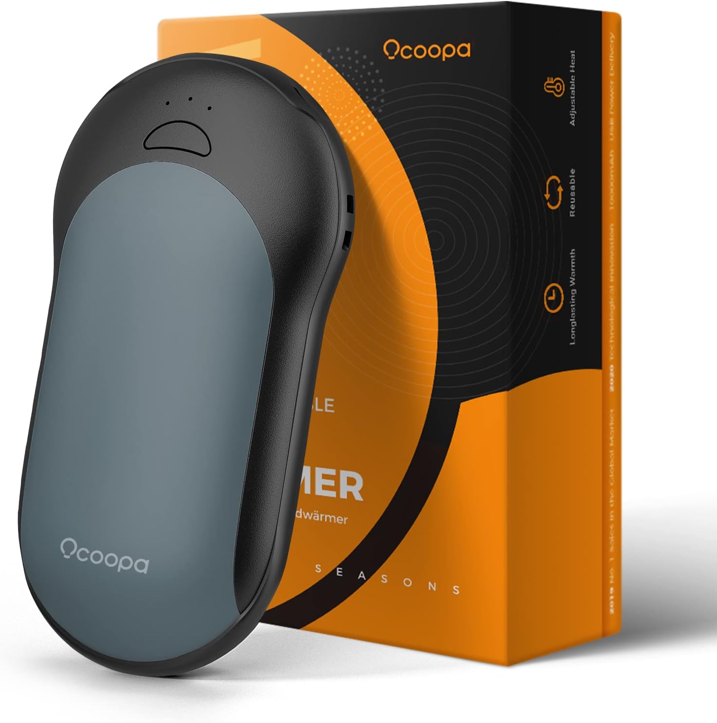 OCOOPA Rechargeable Hand Warmer 10000mAh,Electric Hand Heater,Up to 14 Hours,USB...