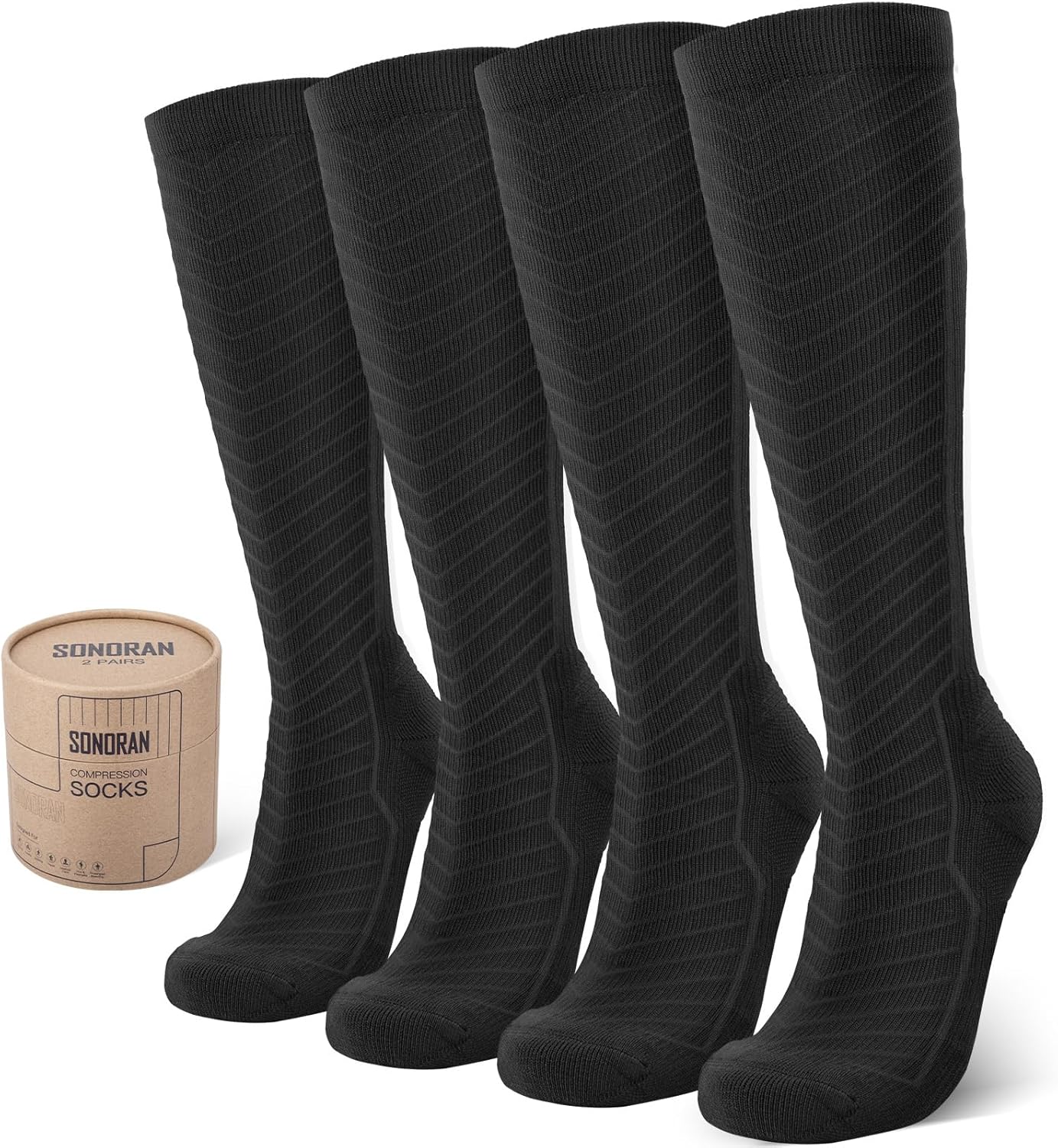 Compression Socks for Men & Women (2/4/6 Pairs) 20-30 mmHg Graduated Compression...