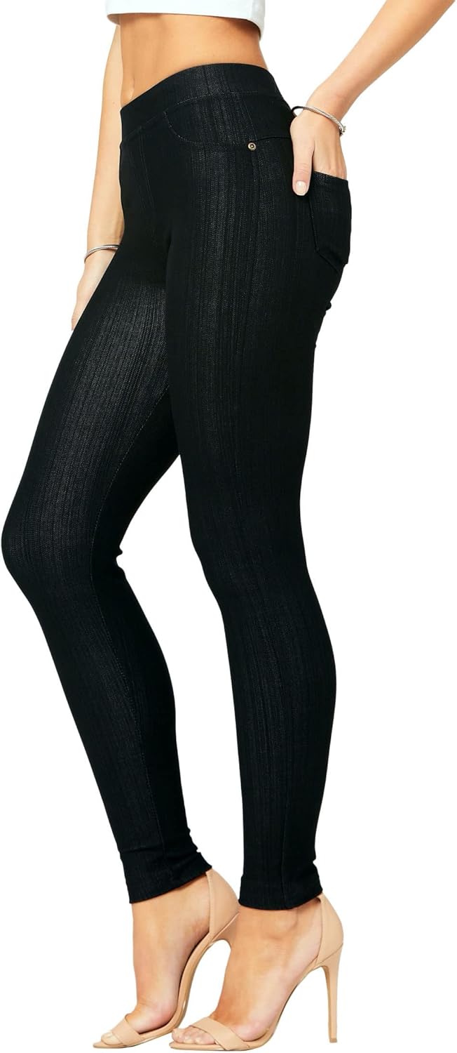 Conceited Jeggings for Women with Pockets - High Waist - Tummy Control Shaping -...