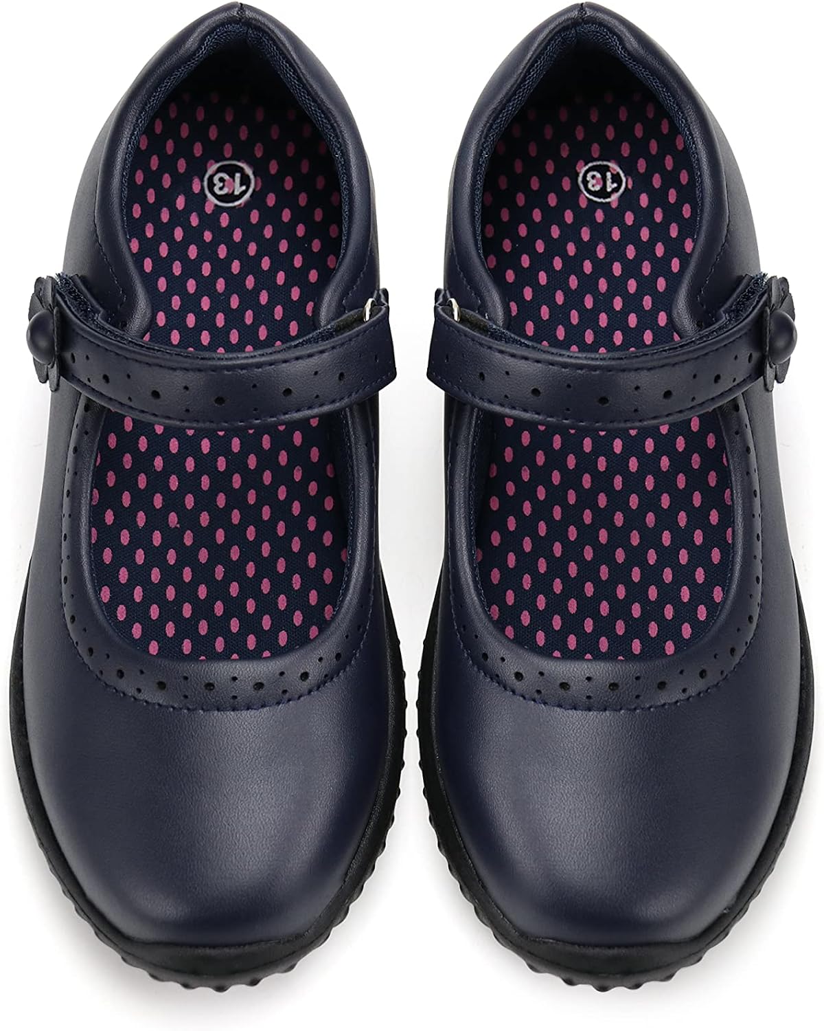 JABASIC Girl's Mary Jane School Uniform Shoes, Special School Shoes for Little K...