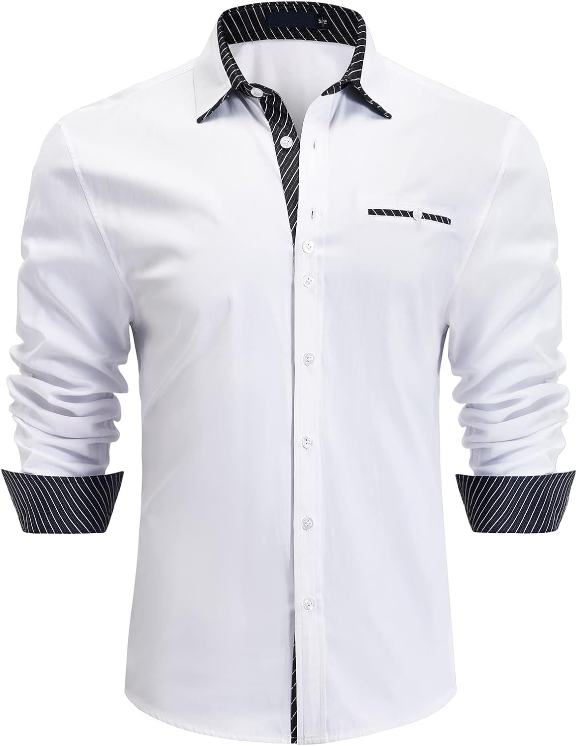 Enlision Men's Dress Shirts Long Sleeve Business Casual Shirt Regular Fit Button...
