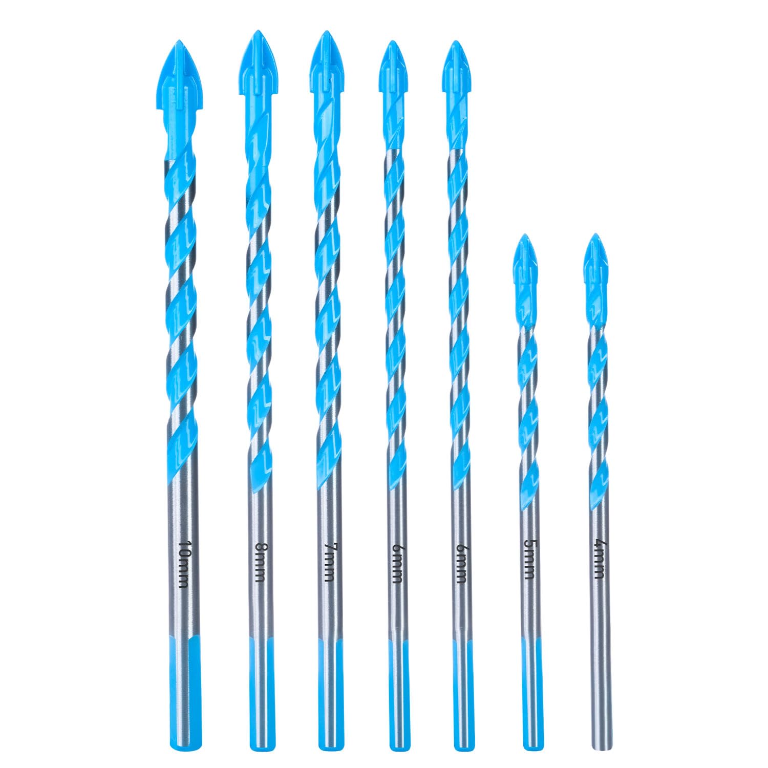 toolant Concrete Drill Bit Set & Masonry Drill Bit Set, Four Cutting Edges Mason...