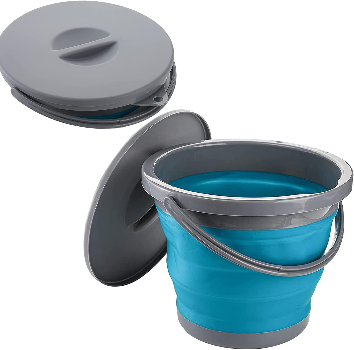 ACUNA Collapsible Bucket 5L, Portable Silicon Bucket With Comfortable Carry Hand...