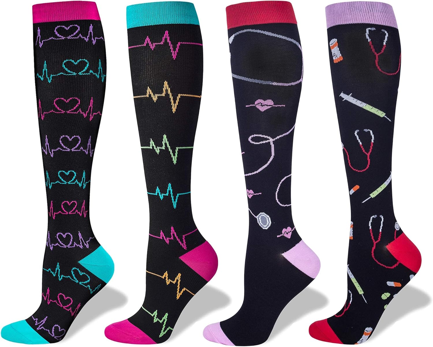 LEVSOX Compression Socks Women and Men, 20-30mmHg, Best for Nurses, Travel, Preg...