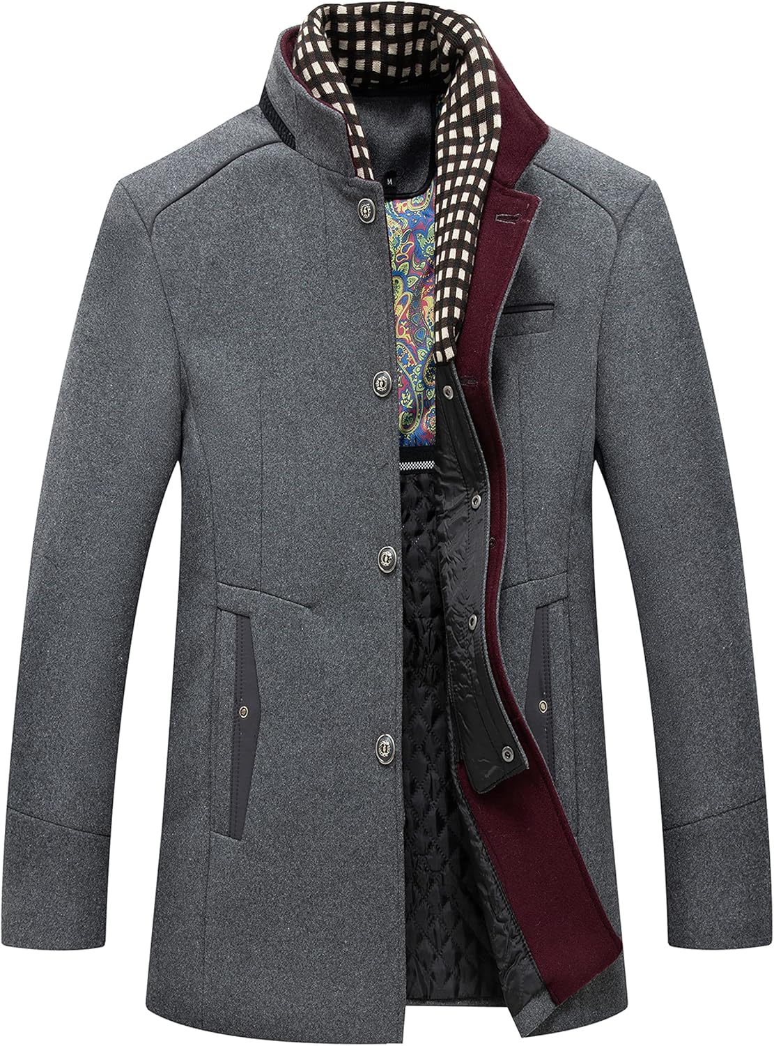 APTRO Mens Jacket, Special Winter Wool Coat for Warmth, Casual and Business Over...