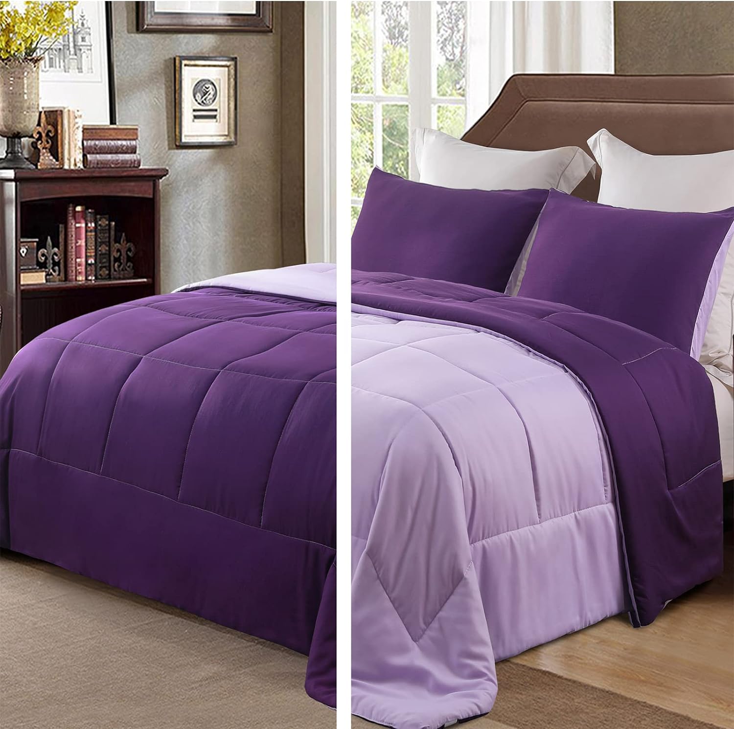 Exclusivo Mezcla Comforter Set, Special Lightweight Reversible 3-Piece Comforter...