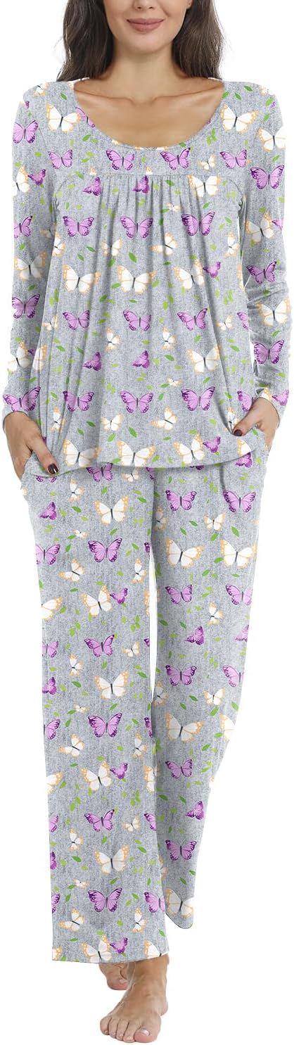 TAOHUADAO Women's Fall Pajama Sets, Special 2 Piece Lounge Sleepwear, Innovative...