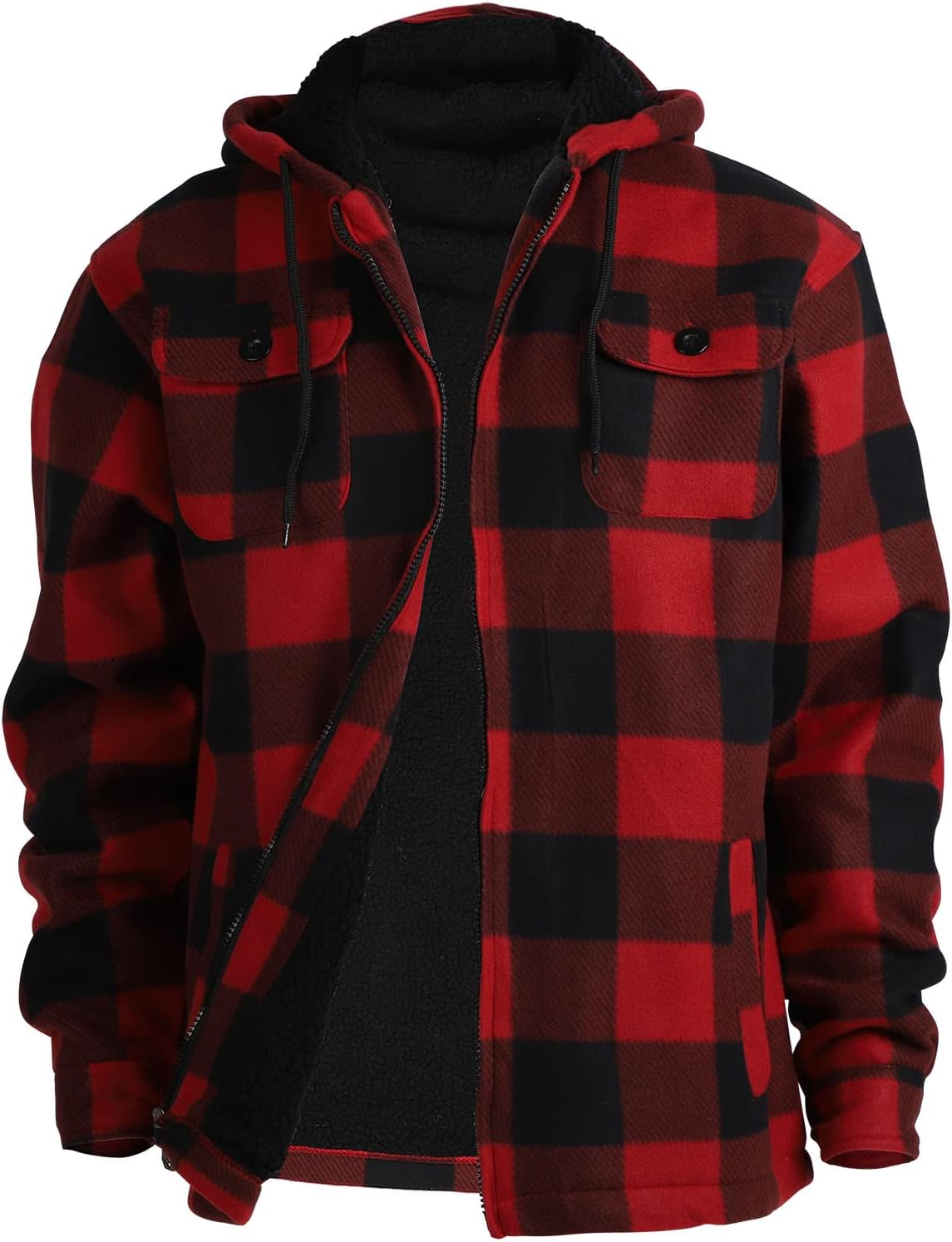Facitisu Hoodies for Men, Special Heavyweight Flannel Jackets, Innovative Fleece...