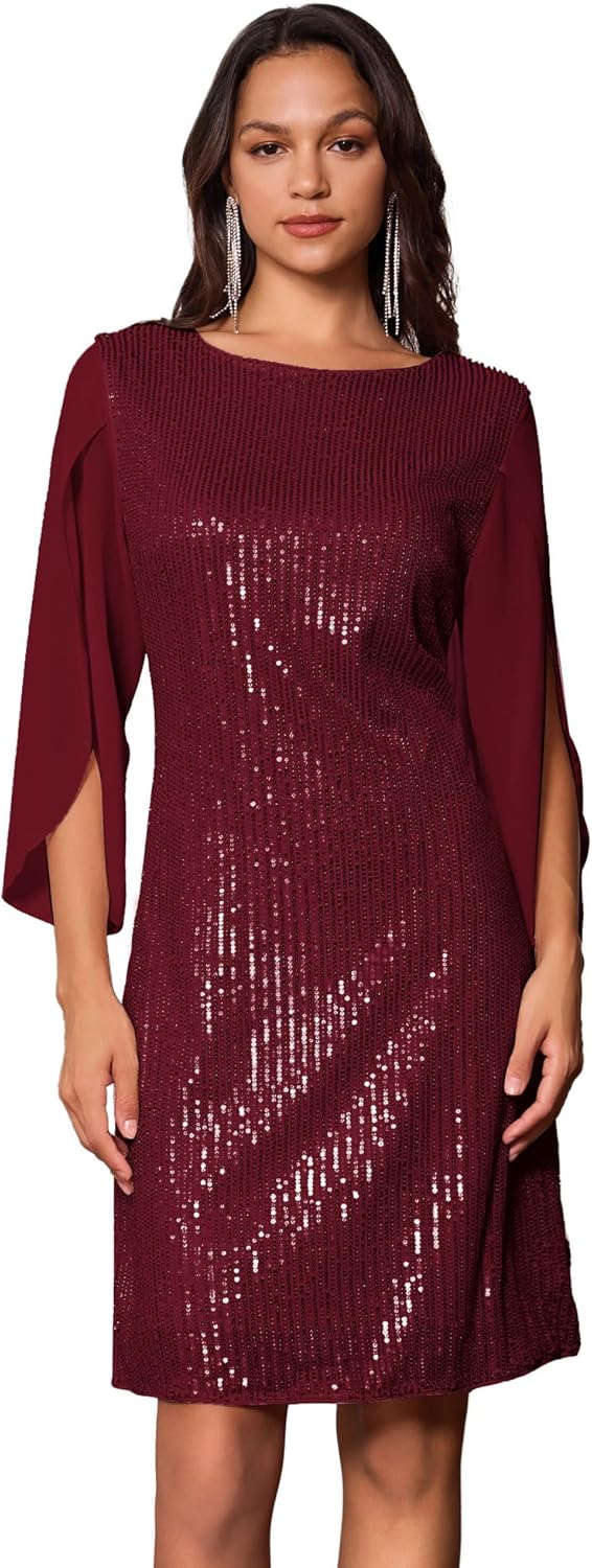 GRACE KARIN Sequin Dress, Special Women 2024 Shiny Sparkly Cocktail Party Dress,...