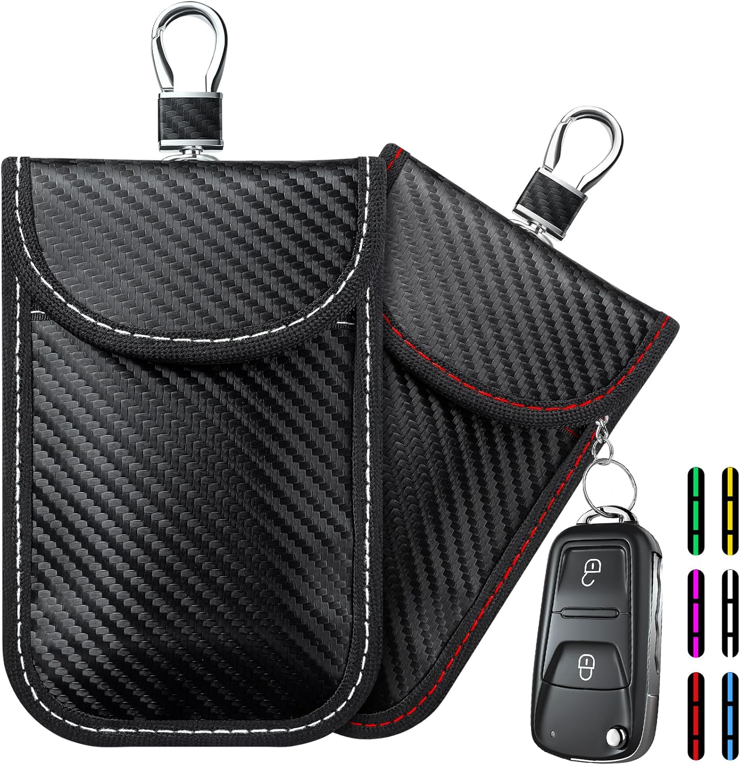 2024 Faraday Pouch for Car keys, Car Key Signal blocking Case, RFID Key Pouch Ke...
