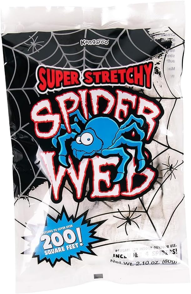 **Special Halloween Decorations, Best Indoor-Outdoor Spider Web for Spooky Hallo...