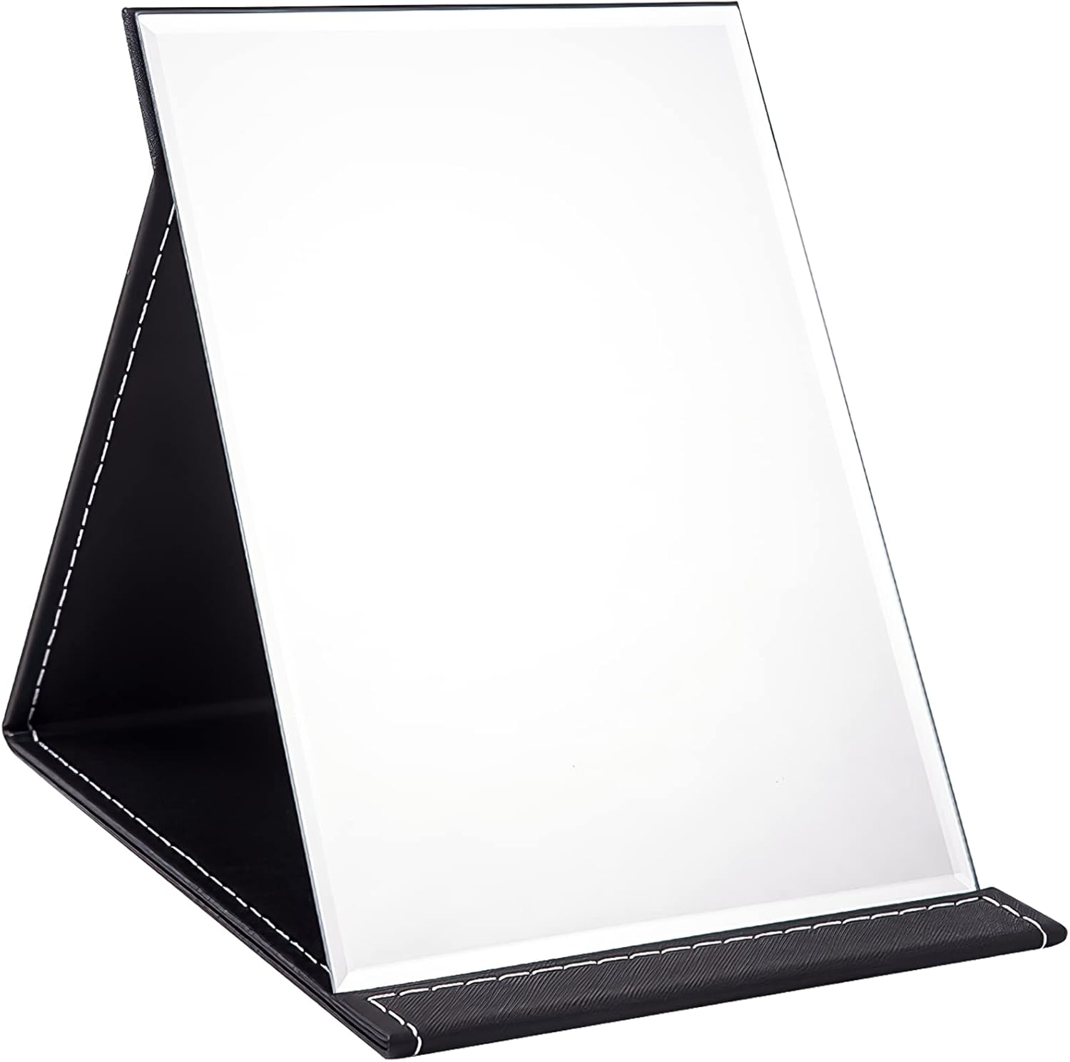 OWLKELA 25x18cm Portable Folding Mirror, Super HD Compact Makeup Mirror, Black P...