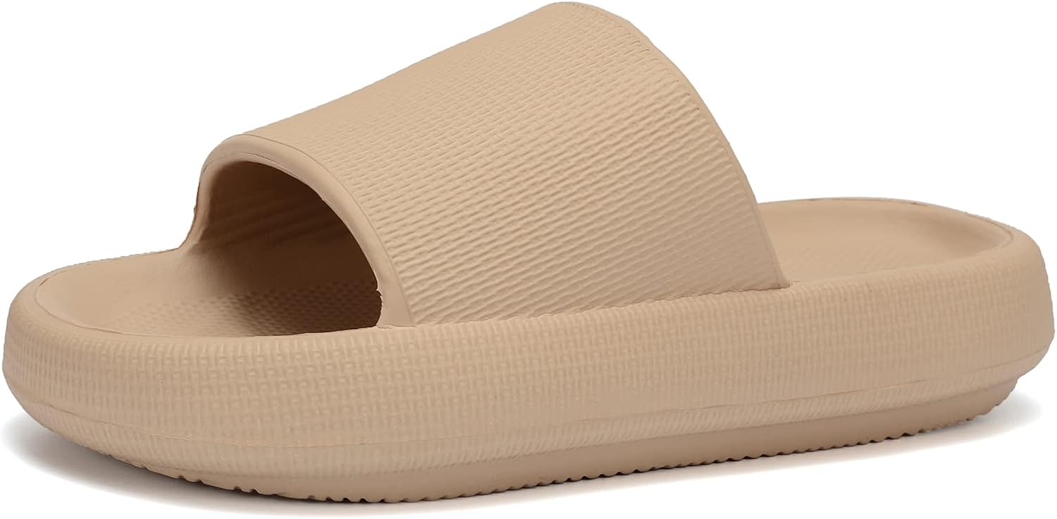 EQUICK Cloud Slides Pillow Slippers for Women and Men | Shower Slippers Bathroom...