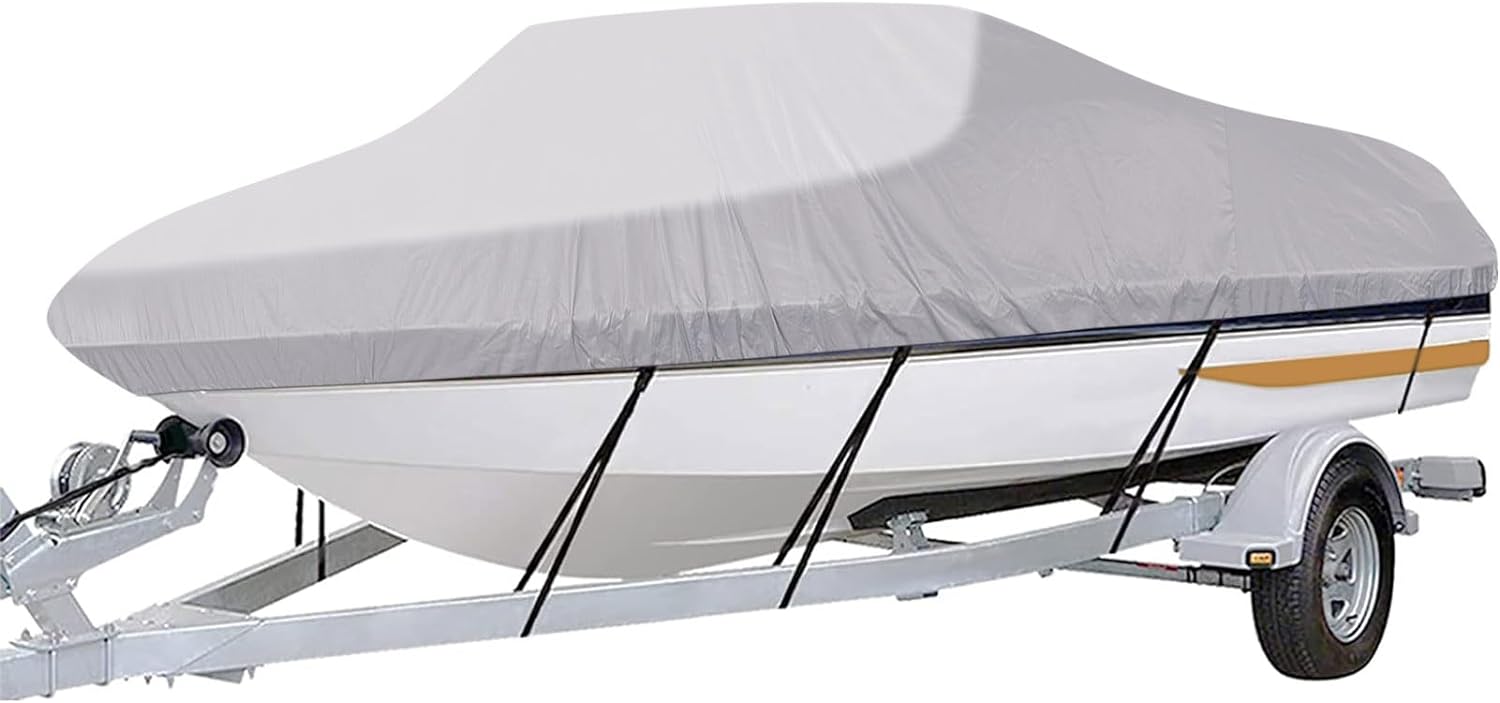 iCOVER Trailerable Boat Cover, Special Boat Cover for 16'-18.5', Innovative Boat...