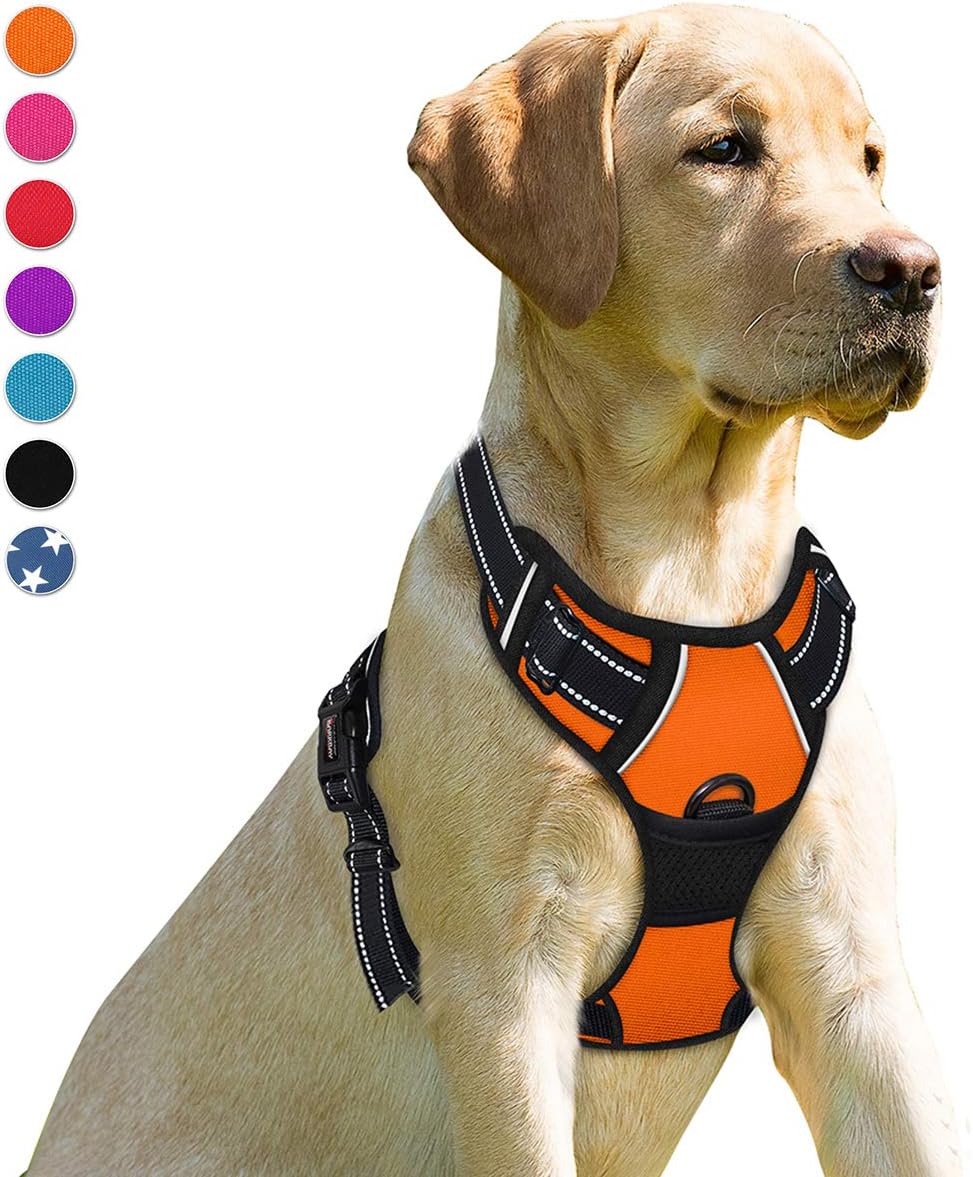 BARKBAY No Pull Dog Harness, Special Heavy Duty Harness Front Clip, Reflective E...