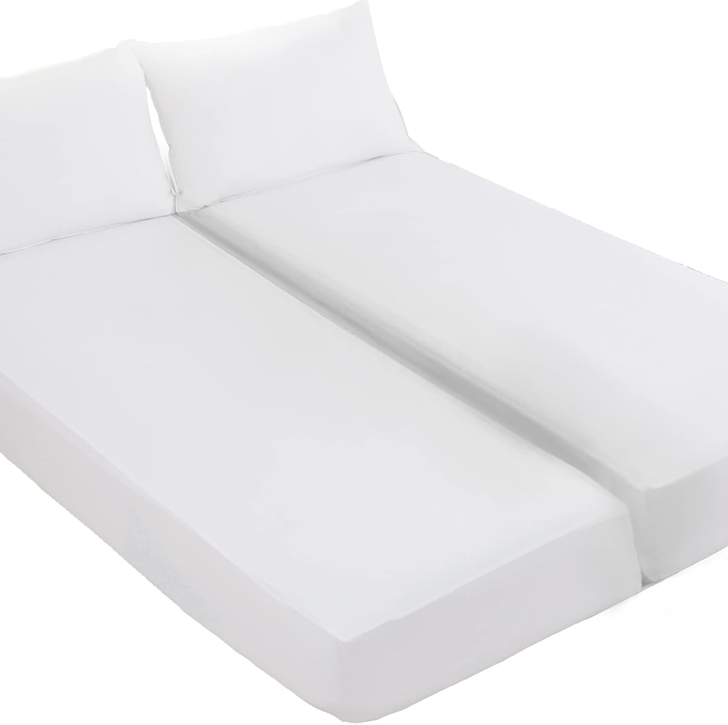 Kingnex Waterproof Mattress Protector, Special Split King Mattress Protector for...