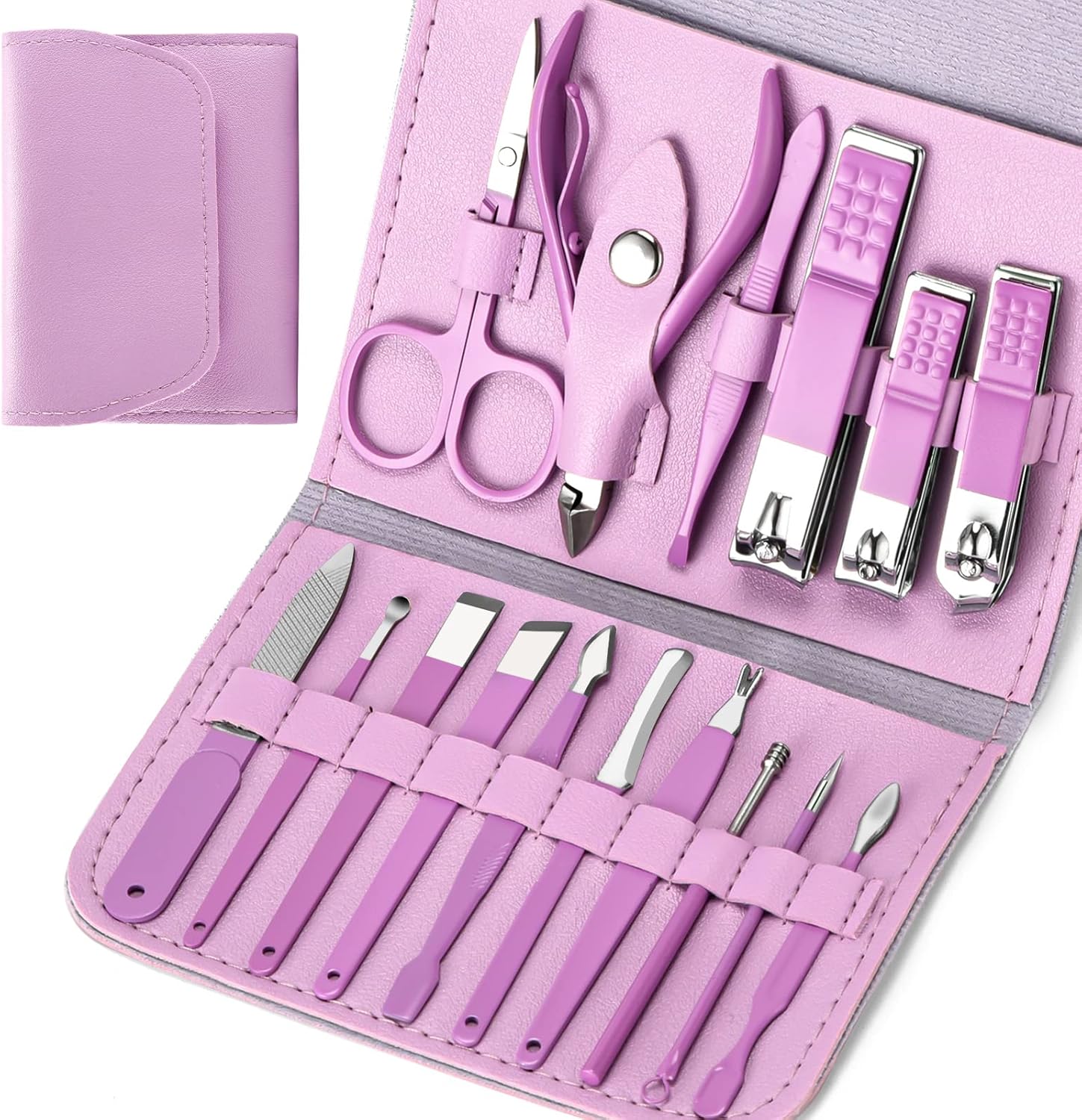 Manicure Set Start Makers Manicure Pedicure Kit Nail Clippers 16 in 1 Profession...