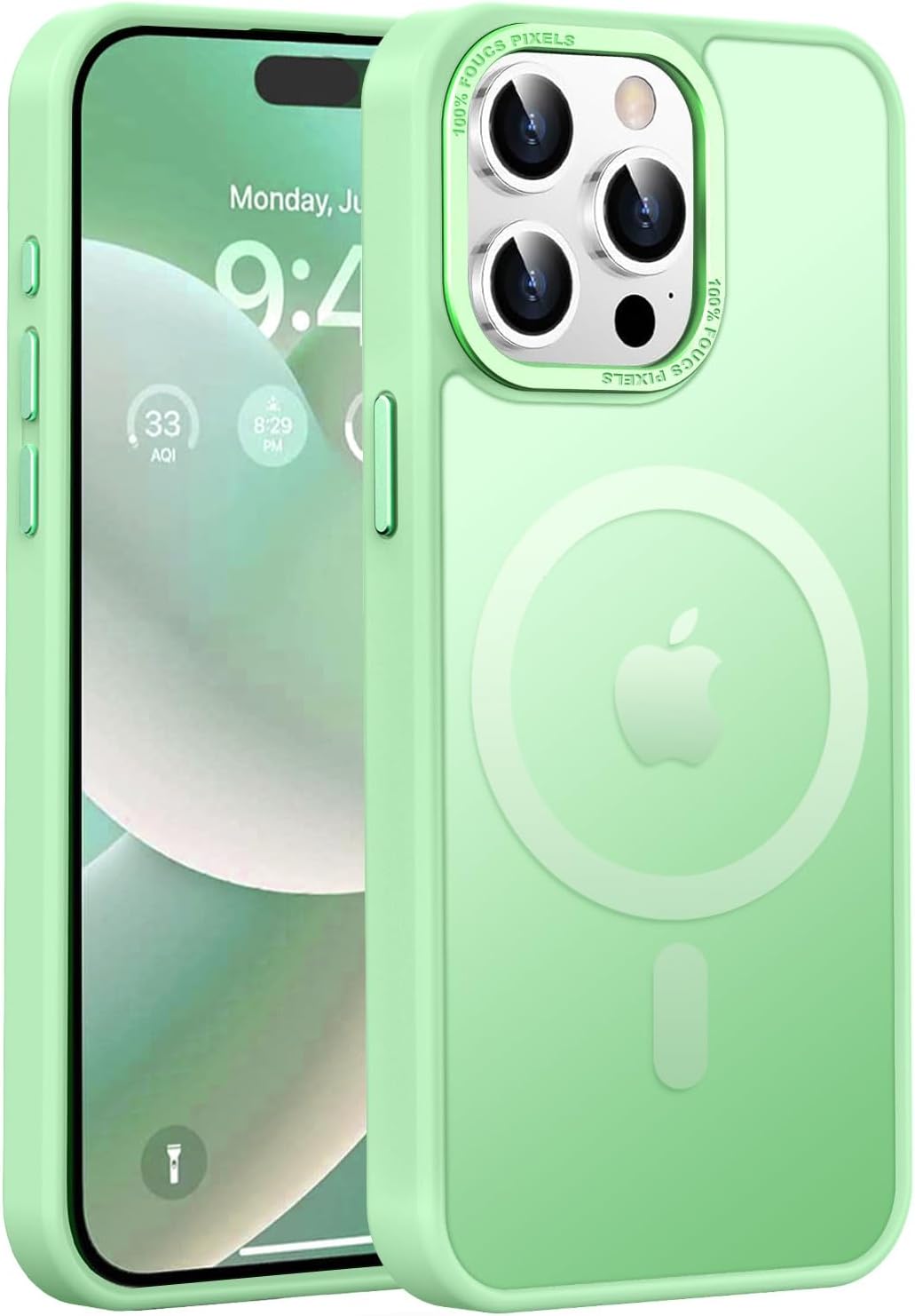 Upgraded Magnetic for iPhone 15 Pro Max Case [Compatible with Magsafe] [Mil-Grad...