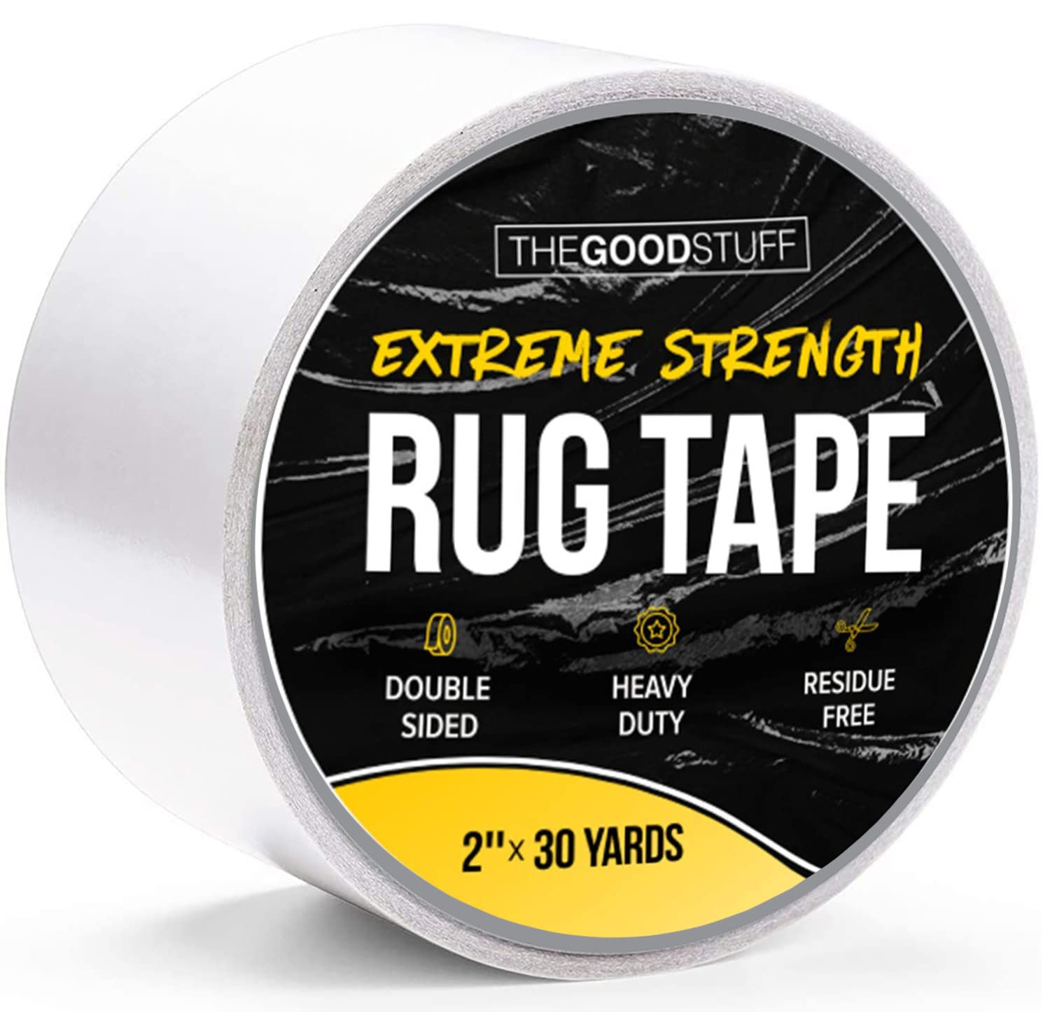 The Good Stuff Double Sided Rug Tape [2 Inch x 30 yd] Secure Area Rugs to Carpet...
