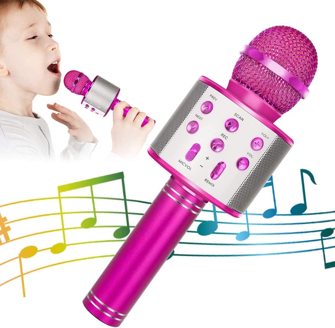 KIDWILL Wireless Bluetooth Karaoke Microphone, Special Handheld Karaoke Mic for...